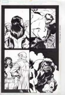 Hulk #1 2008 Original Comic Art First appearance of the RED HULK!