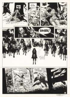 Lot 14 - RALPH MEYER UNDERTAKER L‘Indien Blanc (T.5), Dargaud 2019 Planche originale n°50....