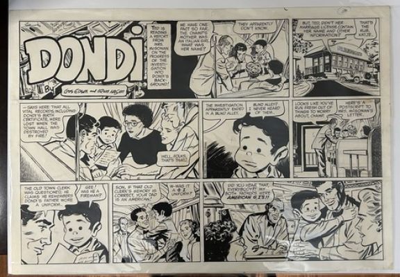 Original Irwin Hasen Dondi Comic Art September 23, 1962 | eBay US (Buy It Now)