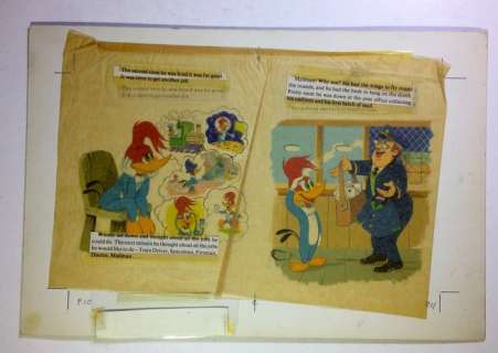 Walter Lantz Studio | Original plate  - Woody Woodpecker  - [ca.1970] | Catawiki