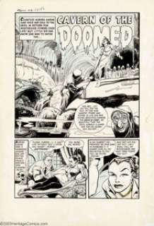 Bob Powell - Complete Story Original Art for Tomb of Terror #3 (Harvey, 1952). Four page tale of the supernatural, - | Heritage