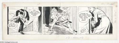 Alex Raymond - Rip Kirby Daily Comic Strip Original Art, dated 3-16-53 (King Features Syndicate, 1953). An uncouth - | Heritage