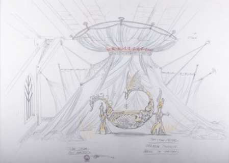 Druillet, Philippe (1944 - 76 Ans) | Les Rois Maudits (Série TVfilms Josée Dayan). Étude mine de plomb avec rehauts mines couleur. 106 x … | Stanley’s Auction