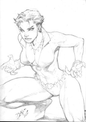 Ed Benes | Vixen - 09"x12" Pencil | Ed Benes