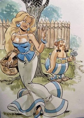 Félix Meynet | Felix Meynet Obelix et Falbala | 2DGalleries