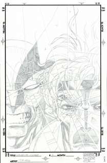 Tim Sale | Wolverine / Gambit: Victims #2 Unpublished Cover (Awesome Close-Ups of Wolverine & Gambit!) 1995 | Romitaman