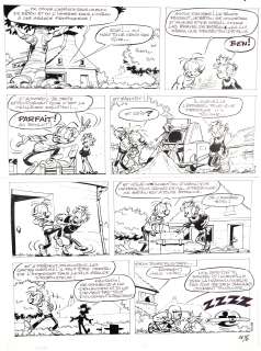 BROCA Nic   - Spirou et Fantasio   - Planche 40 de l’album Les faiseurs de silence [...] | Vermot et Associés
