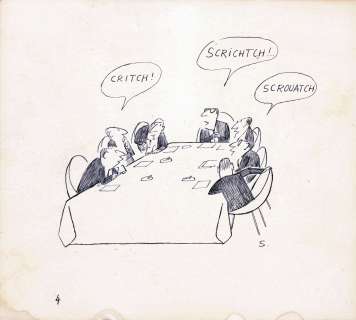 SEMPE Jean Jacques  - Illustration humoristique  - Encre de chine monogrammée en bas [...] | Vermot et Associés