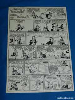 (AF1) DIBUJO ORIGINAL DE ALFONS FIGUERAS - EL EXTRAÃ‘O CASO DE MISTER MOSIFON PASTEL DE PALOMA