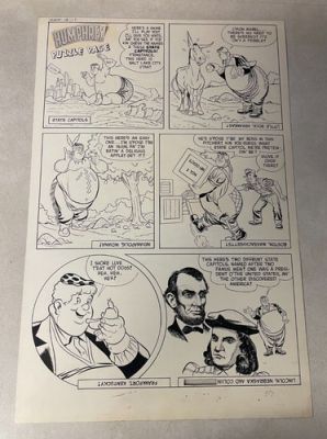 HUMPHREY #12 comic art 1 PG STORY 1950 LINCOLN COLUMBUS STATE CAPITOLS DONKEY | eBay US (Buy It Now)