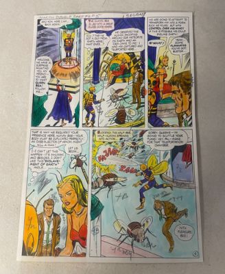 BEE MAN in DOUBLE DARE #2 comic art color guide AYERS 1967 QUEEN ENSLAVE EARTH | eBay US (Buy It Now)