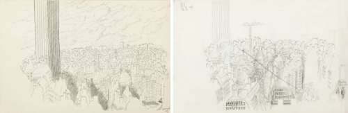 Sempe (Né En 1932) | SEMPE L’ombre de la tour Montparnasse La naissance de la tour en 1972& | Rossini