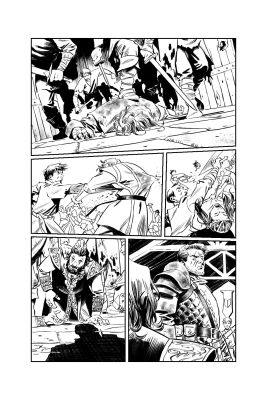 Pablo de Bonis | Red Sonja issue 1, page 2 – ARTIST PROOF | NRisso Art