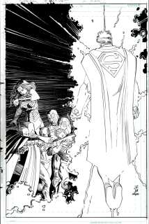 John Romita Jr., Klaus Janson | Superman #40 Cover (Superman Battles the Entire Jla: Wonder Woman, Batman, the Flash, Cyborg, Aquaman!) 2015 | Romitaman