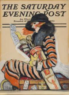 RUTH EASTMAN (1882-1976) Hitting the Links of Palm Beach. [COVER ART / SATURDAY EVENING POST / GOLF]
