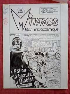 Jean-Yves Mitton - Original Title Page Art + Colour Layer - Mikros Episode #24 - (1983) | Catawiki