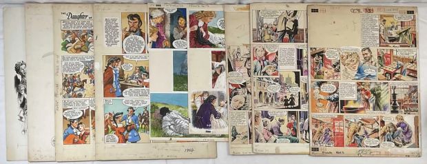 Lot 169 - A portfolio of original comic book art, interior pages for British comic books PRINCESS, | Excalibur Auctions