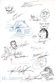 Charles Vess, Jam Pieces, Kevin Eastman | 1986 Convention Jam Piece - Eastman, Vess, Lealoha + More! | Anthony’s Comic Book Art