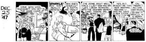 90: Chester Gould Dick Tracy daily 12/25/47 | Russ Cochran