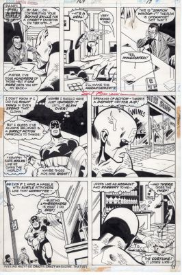 Sal Buscema | Captain America 169 Page 18 | Panel Page Art