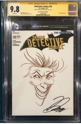 David Lloyd Detective Comics #20 Joker Sketch Cover | Raremarq (Buy It Now)