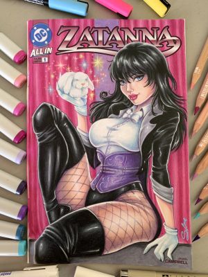 Sophia Cox | Zatanna Sketch Cover | Raremarq (Buy It Now)