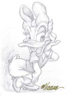 Vizcarra, Joan - Original Preparatory Sketch - Daisy Duck | Catawiki