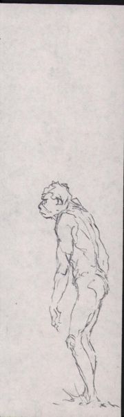 Roy Krenkel | Neanderthal Ink Sketch | Anthony’s Comic Book Art