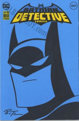 Bruce Timm | Blank Cover Sketch Issue 1027 Page Batman | Albert Moy