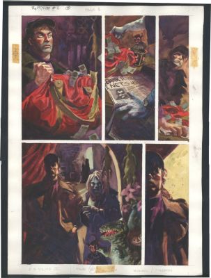 Dan Brereton | Awesome Brereton Large Painted Art For Dc’s the Psycho - Haunted Man - Monstrous Toys Issue the Psycho # 2 Page 8 | Koch Comic Art