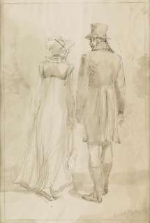 ISABEL BISHOP. (JANE AUSTEN / PRIDE AND PREJUDICE) "Mr. Darcy and Elizabeth." | Swann Galleries