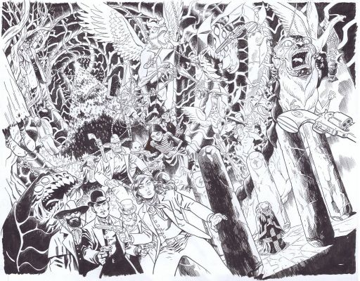 Brian Hurtt | The Sixth Gun: Battle For the Six Issue 01 Page 14 And 15 | ComiConArt