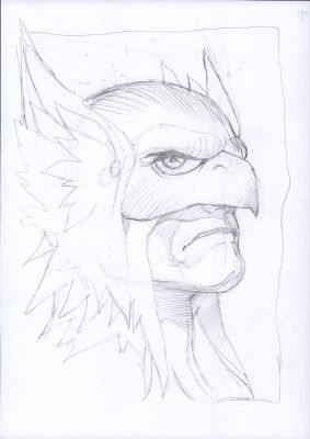 Jesus Merino | Hawkman Pencil Head Sketch | Anthony’s Comic Book Art