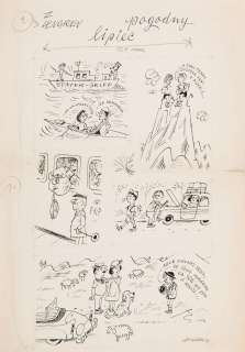 Zbigniew Lengren (1919 - 2003) | Zbigniew Lengren | "Pogodny lipiec", ilustracja do "Przekroju", 1963 | Desa Unicum