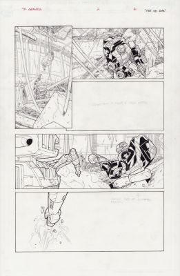 Transformers Armada #7 Pg. 16 - Pat Lee/Rob Armstrong - Signed Issue 7 Page 16 | Anthony’s Comic Book Art