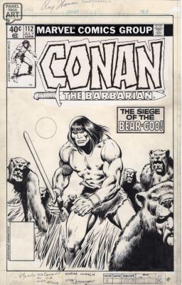 John Buscema | Conan 112 Cover | Panel Page Art