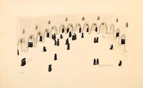 Sempé, Jean-Jacques (Né En 1932) | "Le monastère". Dessin original signé, 1972. 555 x 885… | Christie’s