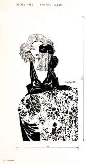 Vittorio Giardino Pinup per agenda Glénat