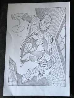 Spider-Man - Original Artwork by Alcide Pacheco disegno originale  - EO | Catawiki