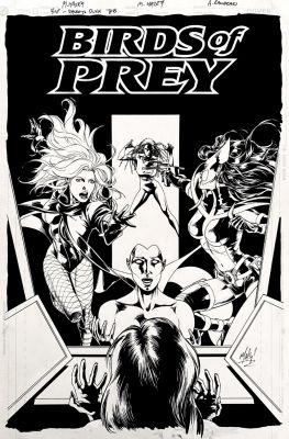 Matt Haley - Birds of Prey: Between Dark & Dawn Tpb Cover (Oracle; Black Canary; Huntress; Vixen!) 2006