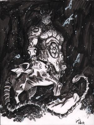 Daniel Warren Johnson - Baron Karza (Micronauts) Commission - Signed - 2014