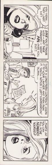 Stan Drake | The Heart of Juliet Jones Daily Strip - 6/27/1987 Signed | Anthony’s Comic Book Art