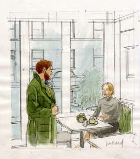 Juillard | Blake et Mortimer, illustration Ã  la mine de plom… | Banque Dessinée