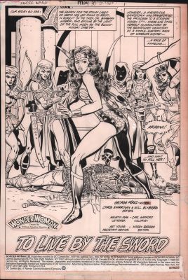 Chris Marrinan, Willie Blyberg - Wonder Woman #30 P.1 - ‘To Live By the Sword‘ Title Splash - 1989