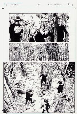 Karl Moline | Bprd: the Dead Remembered #3 Pg.14 - Liz + Hellboy Splash Page - 2011 | Anthony’s Comic Book Art
