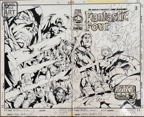 Carlos Pacheco | Fantastic Four 416 Cover | Panel Page Art