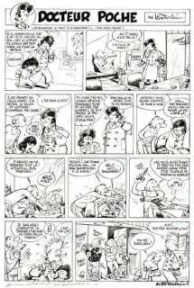 Marc Wasterlain | Docteur Poche, planche originale Ã  l’encre de chine.… | Septimus