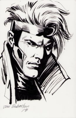 Joe Rubinstein | Gambit Ink Art Commission - Signed 2018 | Anthony’s Comic Book Art