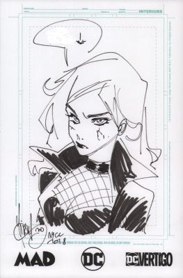 Mirka Andolfo | Black Canary Ink Commission - Signed - 2018 | Anthony’s Comic Book Art
