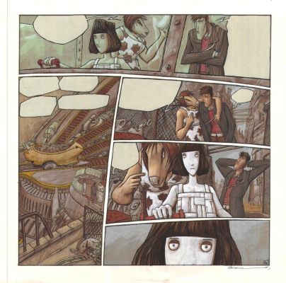Pontarolo Frédéric | Planche Originale 10 de Sapiens par Frédéric Pontarolo | Galerie Napoléon